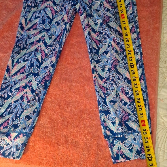 Lilly Pulitzer Leggings-High Rise Barton Blue Star Gazing NWT Medium - Picture 11 of 14
